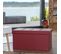 Tabouret Pliant Similicuir 76x38x38 - Rouge