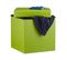 Tabouret Pliant Similicuir 38x38x38 - Vert