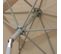 Parasol En Aluminium N23, 2x3m, Rectangulaire, Inclinable, Inoxydable ~ Crème