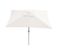 Parasol En Aluminium N23, 2x3m, Rectangulaire, Inclinable, Inoxydable ~ Crème