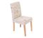 Lot De 6 Chaises De Séjour Littau ~ Tissu Words Fabric, Pieds Clairs