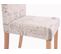 Lot De 6 Chaises De Séjour Littau ~ Tissu Words Fabric, Pieds Clairs