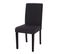 Lot De 6 Chaises De Séjour Littau ~ Tissu Noir, Pieds Foncés