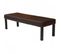 Banc Banquette M37, Simili-cuir Mat, Marron/pieds Foncés, 120x49x43cm