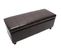 Banquette Kriens, Coffre, Banc, Cuir + Similicuir, 112x45x45cm ~ Marron