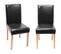 Lot De 4 Chaises De Séjour Littau ~ Simili-cuir, Noir, Pieds Clairs