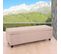 Banc/banquette/coffre De Rangement Kriens, 112x45x45cm, Tissu, Beige