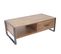 Table Basse De Salon Hwc-a27, 41x120x60cm Structure 3d, Couleur Chêne Sauvage