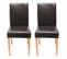 Lot De 6 Chaises De Séjour Littau ~ Simili-cuir, Marron, Pieds Clairs