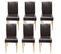 Lot De 6 Chaises De Séjour Littau ~ Simili-cuir, Marron, Pieds Clairs