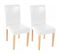 Lot De 6 Chaises De Séjour Littau, Simili-cuir, Blanc, Pieds Clairs