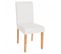 Lot De 6 Chaises De Séjour Littau ~ Simili-cuir, Blanc Mat, Pieds Clairs