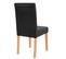 Lot De 6 Chaises De Séjour Littau ~ Simili-cuir, Noir Mat, Pieds Clairs