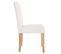 Lot De 2 Chaises De Séjour Littau ~ Simili-cuir, Blanc Mat, Pieds Clairs