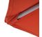 Demi-parasol Aluminium Balcon Ou Terrasse, Ip 50+, 285cm ~ Terracotta Sans Pied