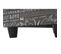 Banc/banquette/coffre De Rangement Kriens, 112x45x45cm, Tissu, Gris Words Fabric