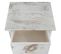 Table D'appoint Forli 3 Tiroirs 55x29x25cm Shabby Vintage Blanc