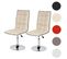 Lot De 2 Chaises De Séjour Hwc-c41 Similicuir ~ Crème