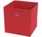 Box Pliable T362, Box De Rangement, Tissu 28x28x28cm ~ Rouge