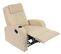 Fauteuil De Télévision Durham, Fauteuil Relax, Chaise Longue, Similicuir ~ Crème