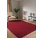 Tapis De Laine Liv Rouge Foncé 60x100 Cm