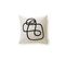 Housse De Coussin Malea Noir et Blanc 45x45 Cm