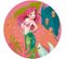 Poster Autocollant Forme Ronde Disney Ariel Les Mains Sur Les Hanches - 125 Cm