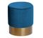 Pouf Rond Design "nano" 42cm Bleu