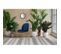 Lot De 2 Chaises Design "charlize" 90cm Bleu et Or