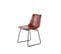 Lot De 2 Chaises Design "caila" 82cm Marron Café