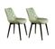 Lot De 2 Chaises Design "cecil" 81cm Vert Clair