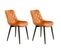 Lot De 2 Chaises Design "cecil" 81cm Orange