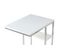 Table D'appoint Design "lucilla" 60cm Blanc et Argent