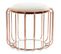 Pouf et Table D'appoint "comfortable" 50cm Beige et Rose