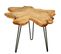 Table D'appoint En Bois "woody 410" 60cm Naturel