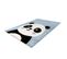 Tapis De Chambre Enfant Panda "madurra" Bleu 80 X 150 Cm