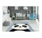 Tapis De Chambre Enfant Panda "madurra" Bleu 80 X 150 Cm