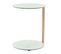 Table D'appoint Design "quentin" 53cm Or et Blanc