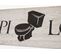 Planche Murale Pipi-lounge Panneau Style Shabby Vintage 11x43x1cm Blanc