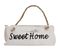 Planche Murale Sweet Home Style Shabby Vintage 10x25x1cm Blanc