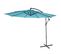 Parasol Déporté Semi-pro Acerra, 3m Inclinable ~ Turquoise Sans Support