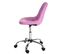 Fauteuil De Bureau Lier, Chaise Pitovante, Siège Baquet, Similicuir ~ Rose