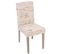 Lot De 2 Chaises De Séjour Littau, Fauteuil ~ Tissu Crème, Aspect Chaîne Des Pieds