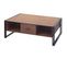 Table Basse Hwc-a27b 150x60x45 cm Mvg-certifié Métal Aspect Chêne Sauvage