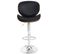 Tabouret Foxrock, Chaise De Bar, Bois Courbé Desgin Rétro ~ Aspect Noix, Noir