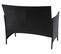 Banc De Jardin Halden En Polyrotin, Banquette ~ Anthracite, Coussin Vert