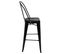 Tabouret De Bar Hwc-a73 Métal Design Industriel Noir