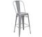 Tabouret De Bar Hwc-a73 Métal Design Industriel Gris