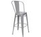 Tabouret De Bar Hwc-a73 Métal Design Industriel Gris