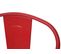 Tabouret De Bar Hwc-a73 Métal Empilable Design Industriel Rouge